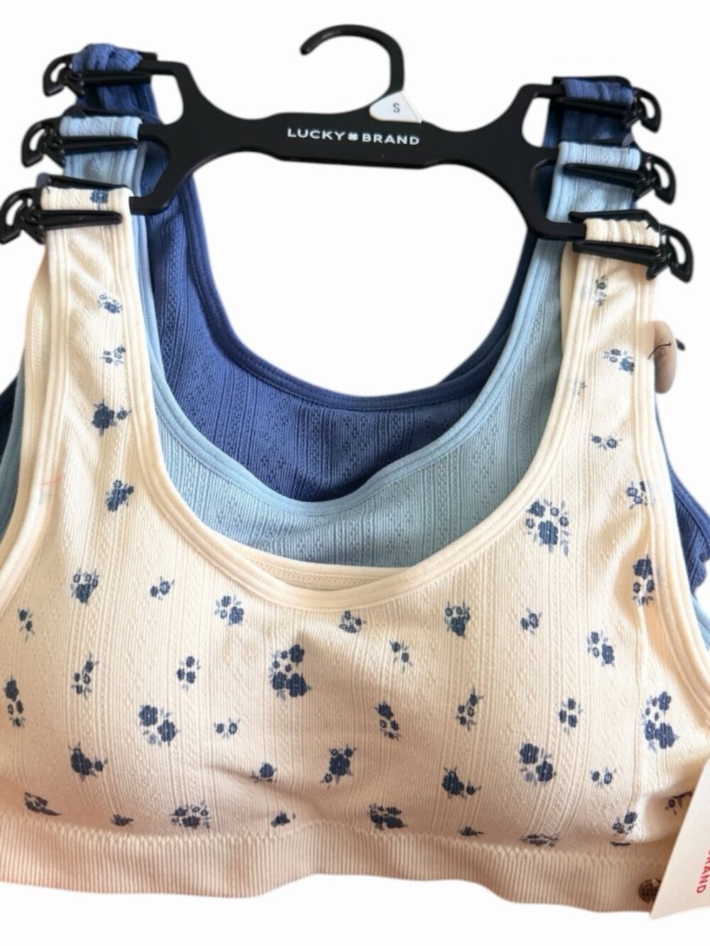 LUCKY BRAND Women's Seamless Comfort Bra 3-Pack NEW Size : Small